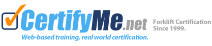 Online Forklift Certification and Training-CertifyMe.net