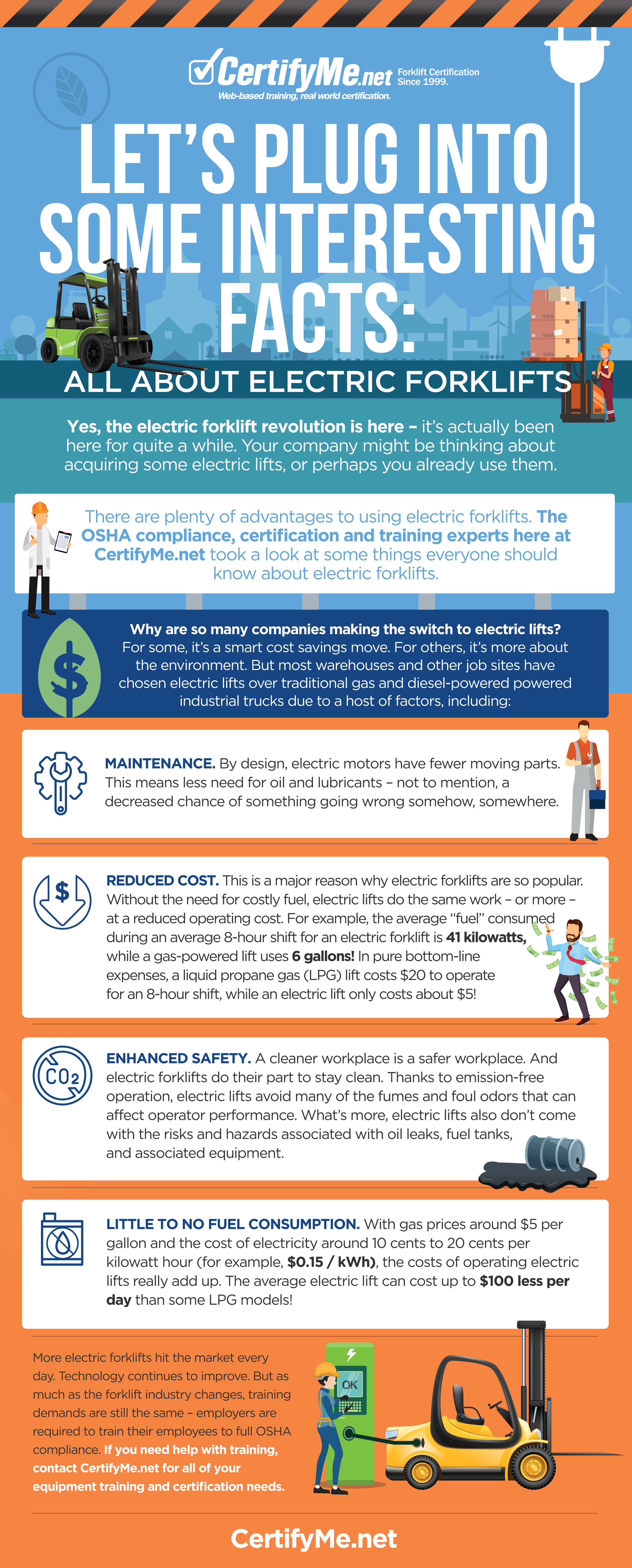 The Benefits Of Electric Forklifts And More Certifyme