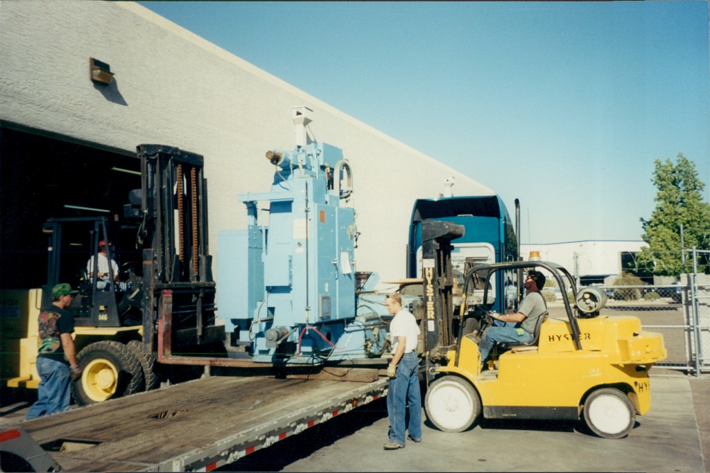 Forklift Being Loaded