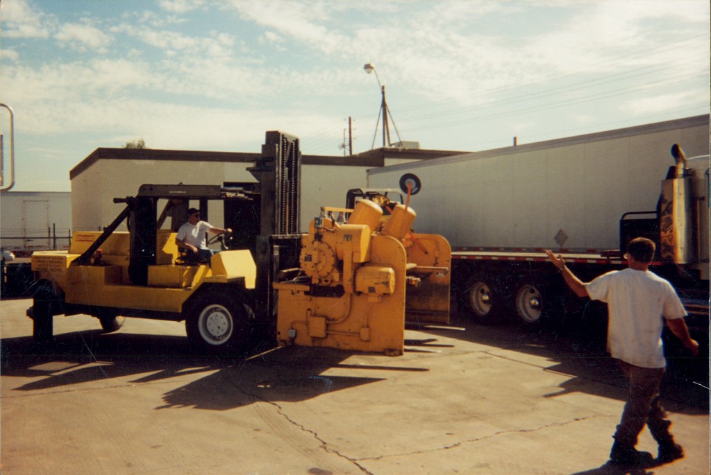 Forklift and a Guy Waving