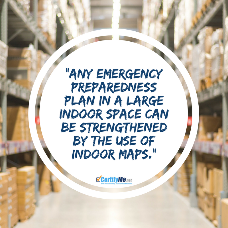 make an indoor map to be prepared for a warehouse evacuation