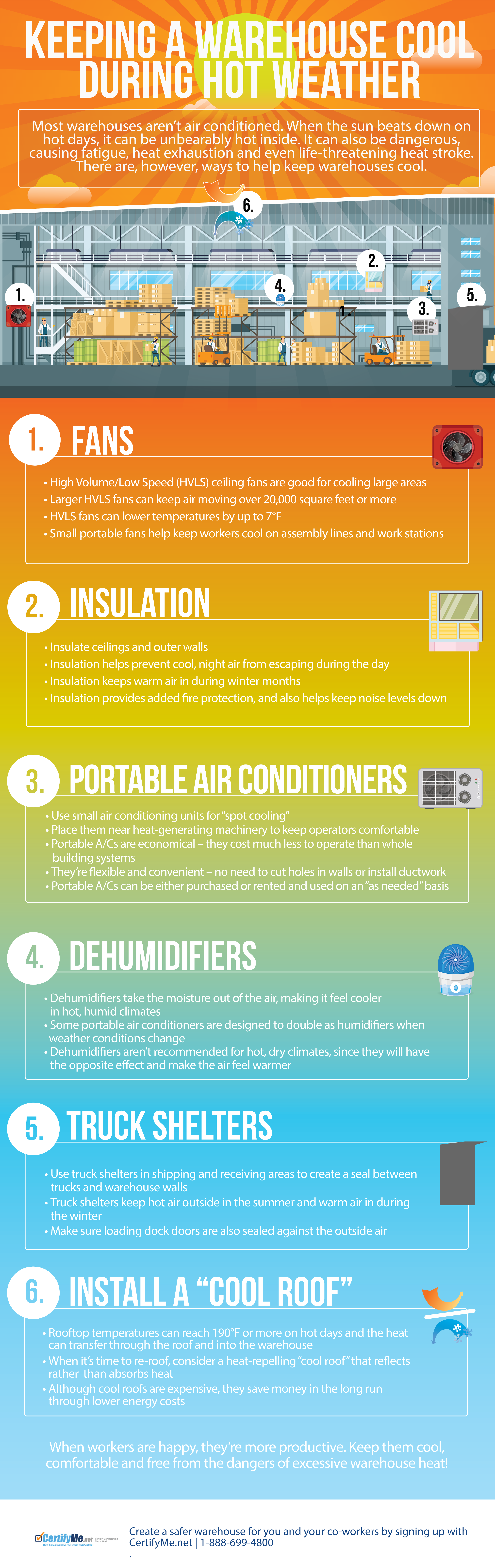 tips for keeping a warehouse cool in hot weather