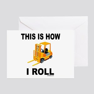 forklift greeting card