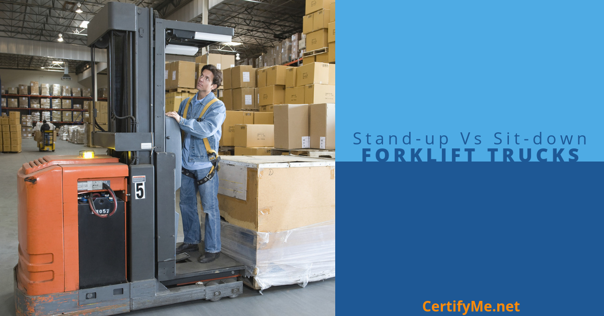 Stand Up Vs Sit Down Forklift Trucks Certifyme Net